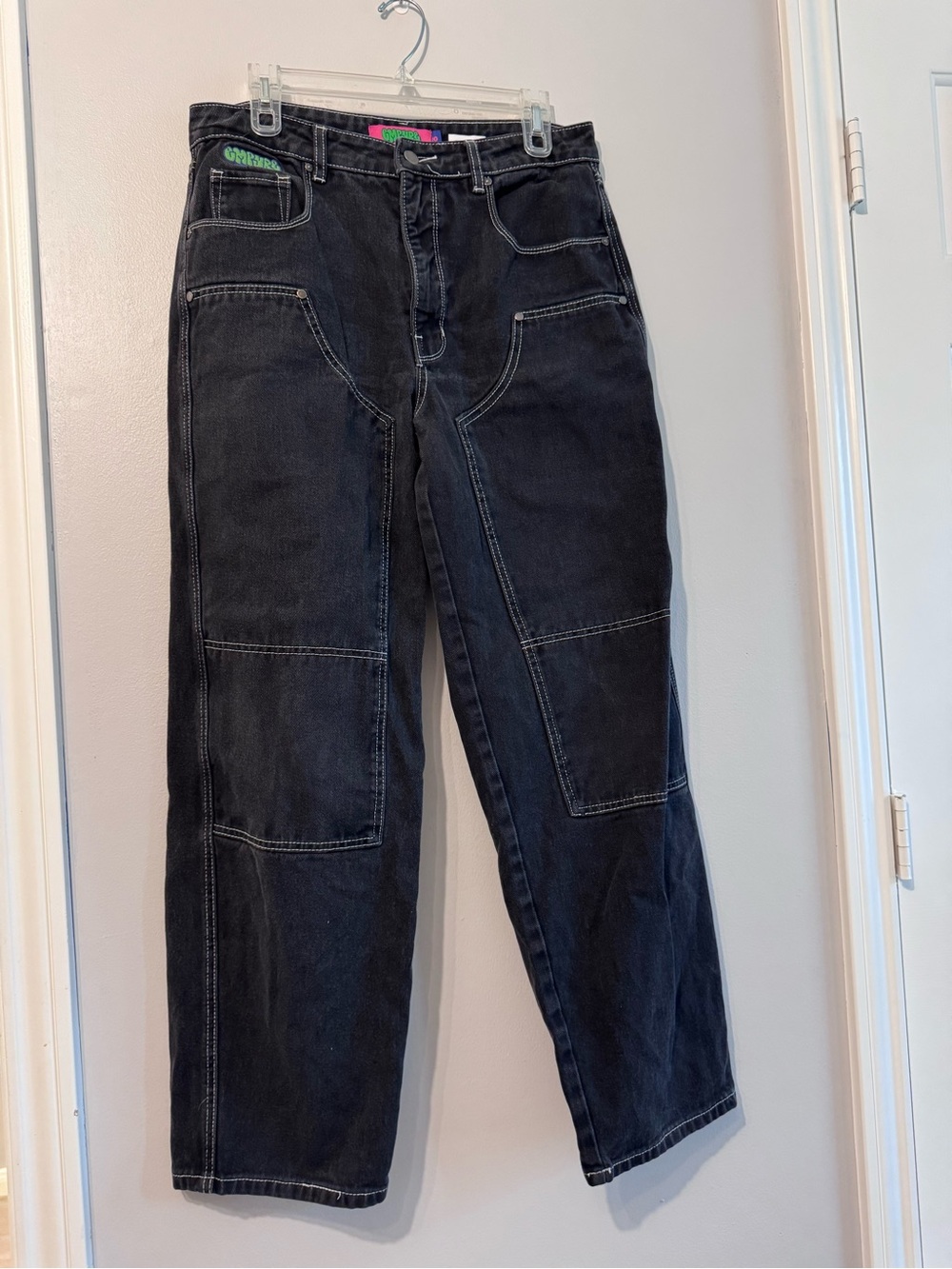 Empyre Tori Black Double Knee Carpenter Pants Women’s Size 10 Skater Workwear